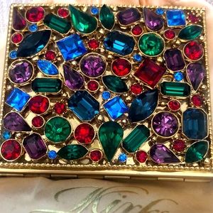 Vintage Kirks Folly Rhinestone Compact